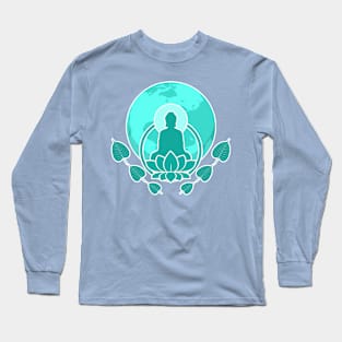 Meditating Buddha Metta Long Sleeve T-Shirt